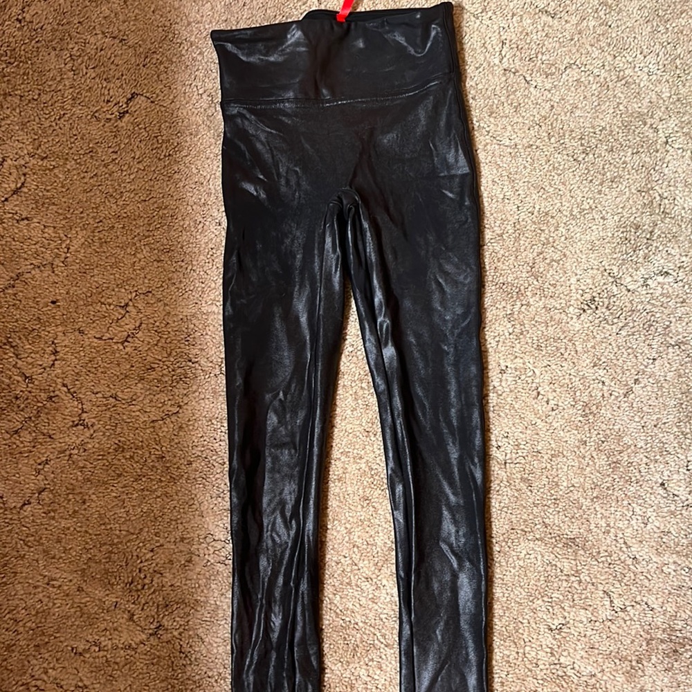 Spanx faux leather leggings